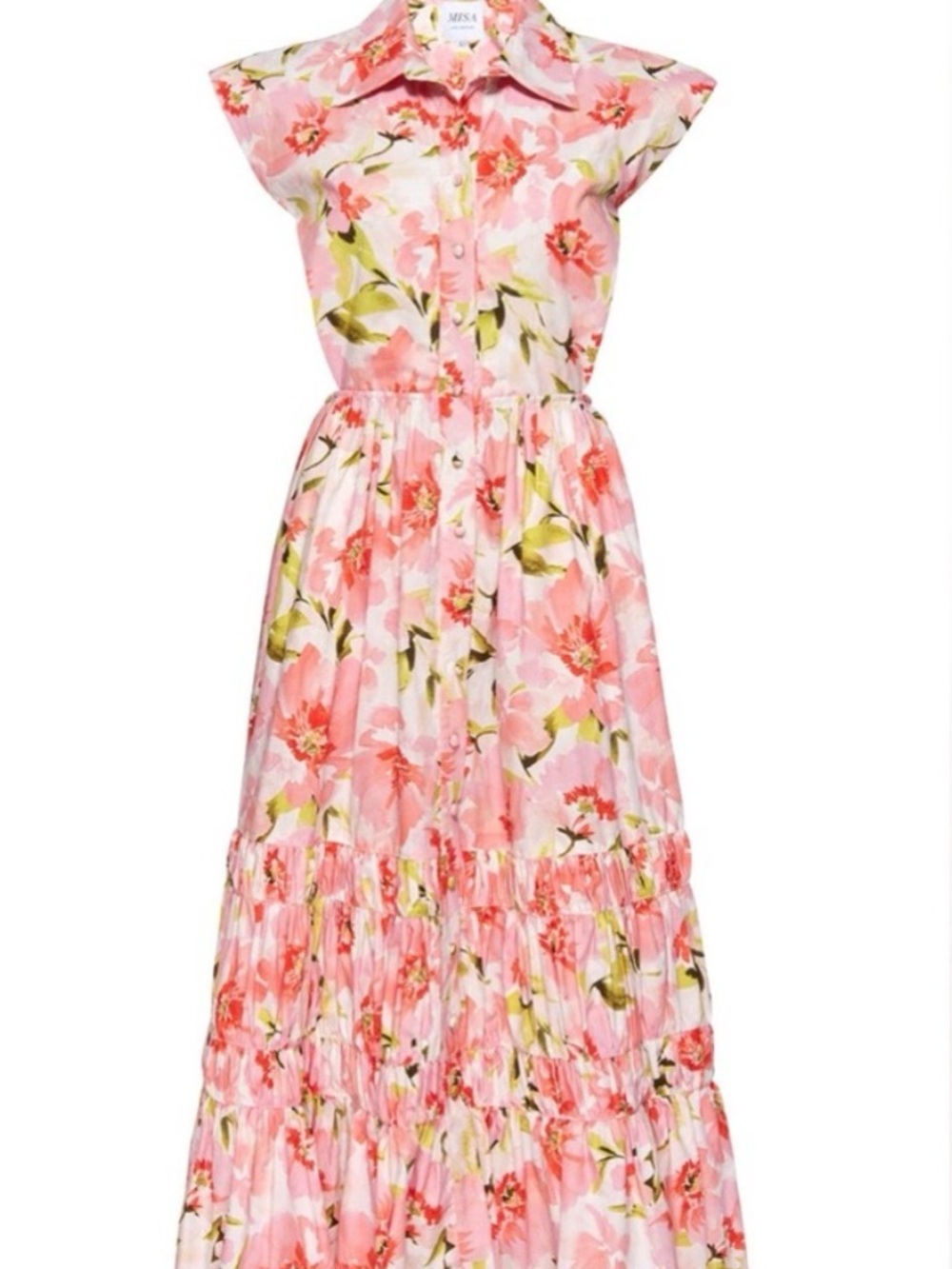 Misa Nicole Dress by Marija Krsikapa Pink Floral Sleeveless Maxi Dress - Picture 6 of 16